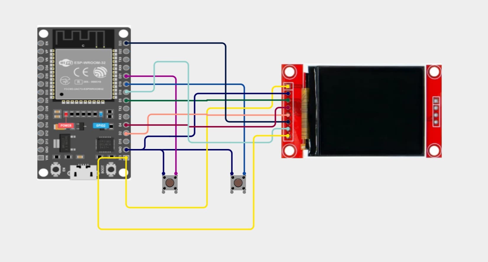 Built a playable retro Breakout arcade game from scratch using an ESP32 and a 1.8" SPI TFT display! š¹ļøā” Wiring Schematic