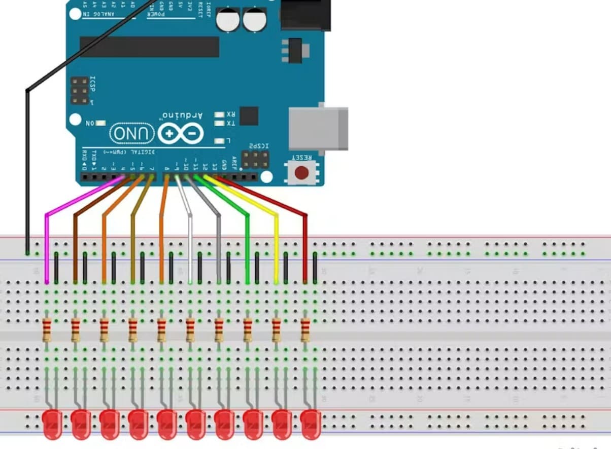 ✨ Cool LED Effects with Arduino! ✨ Wiring Schematic